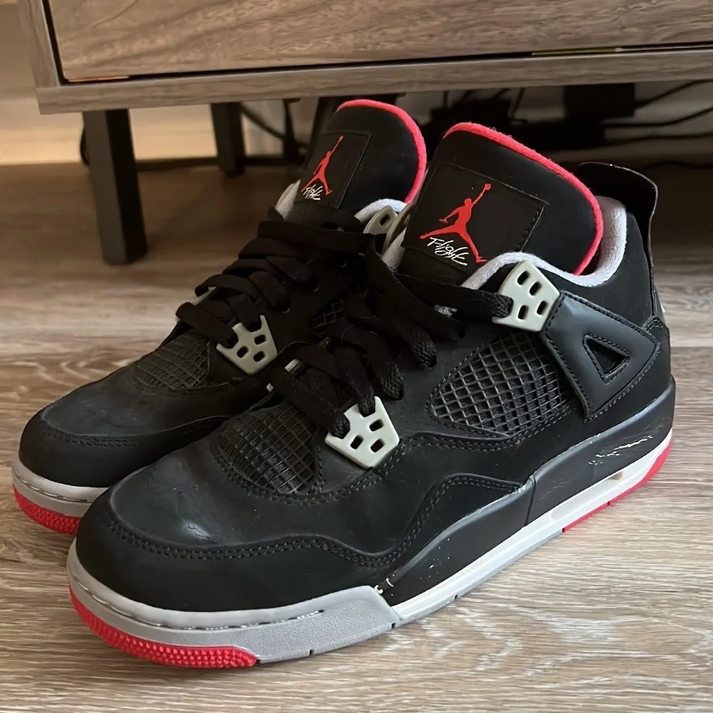 Jordan 4 Retro - Black Cement (2012) (GS) - Size 6.5Y - Picture 1 of 9